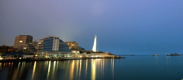 Vista para cidade crimeana de Sevastopol, foto de arquivo de 7 de março de 2014 - Sputnik Brasil