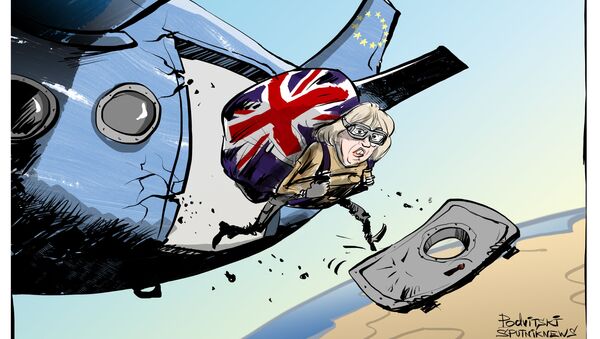 Theresa May toma posição resoluta em relação ao Brexit - Sputnik Brasil