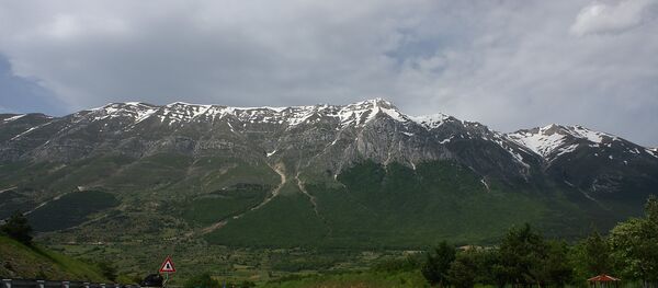 Montanhas de Gran Sasso, na Itália Montanhas de Gran Sasso, na Itália - Sputnik Brasil