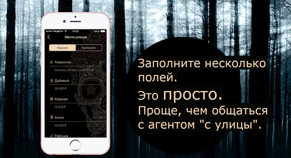 O site do aplicativo de planejamento de cerimônias fúnebres: Preencham vários campos. É fácil. Mais fácil do que se comunicar com um funcionário 'da rua'.  - Sputnik Brasil