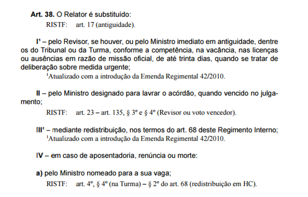 Regimento do STF - Sputnik Brasil