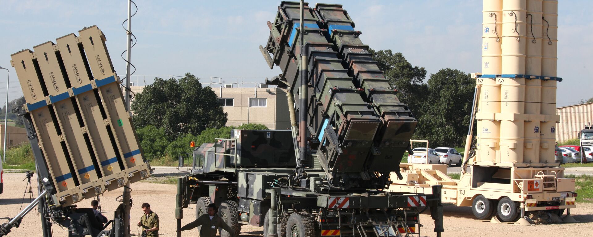 Sistemas antimísseis israelenses Cúpula de Ferro, MIM-104 Patriot e Arrow 3, durante as manobras conjuntas Juniper Cobra  - Sputnik Brasil, 1920, 17.08.2023