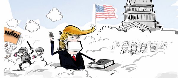 Tomada de posse intensa: Washington cercada pelo caos - Sputnik Brasil