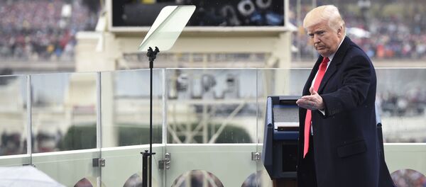Presidente dos EUA, Donald Trump, durante cerimônia de posse - Sputnik Brasil