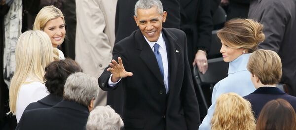 Obama chega à cerimônia da tomada de posse de Donald Trump - Sputnik Brasil