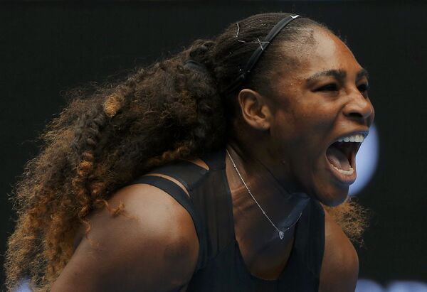 Serena Williams no jogo de tênis em Melbourne, Austrália - Sputnik Brasil