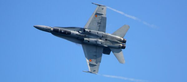 Caça F/A-18 da Força Aérea espanhola - Sputnik Brasil