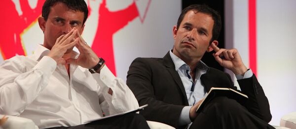 Manuel Valls e Benoit Hamon - Sputnik Brasil