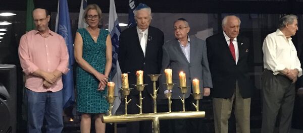 Cerimônia de lembrança do Holocausto no Clube Hebraica no Rio de Janeiro - Sputnik Brasil