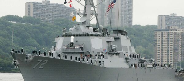Navio militar norte-anericano USS Mahan Navio militar norte-anericano USS Mahan - Sputnik Brasil