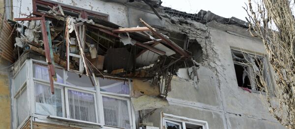 Situação depois dos bombardeios em Donetsk Situação depois dos bombardeios em Donetsk - Sputnik Brasil
