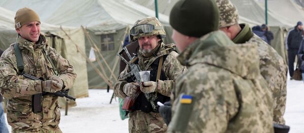 Militares ucranianos na cidade de Avdeevka, Ucrânia - Sputnik Brasil