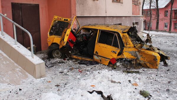 Donetsk after shelling - Sputnik Brasil