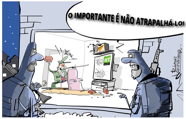 Secretário da Defesa britânico, Michael Fallon, acusa a Sputnik e o RT de espalhar informações enganosas e imparciais - Sputnik Brasil