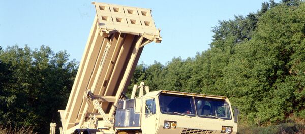 Míssil interceptor do Terminal de Defesa de Área de Grande Altitude (THAAD) do Exército dos EUA virá em breve para a Coreia do Sul - Sputnik Brasil