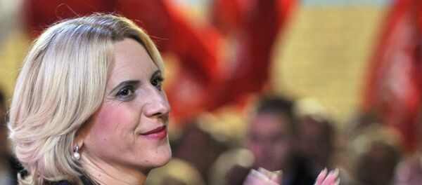 Zeljka Cvijanovic, membro do Partido Independente Social-Democrático da Sérvia - Sputnik Brasil