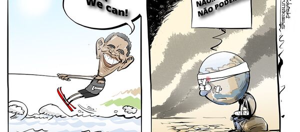 Obama desfruta suas férias - Sputnik Brasil