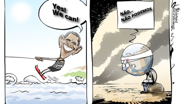 Obama desfruta suas férias - Sputnik Brasil