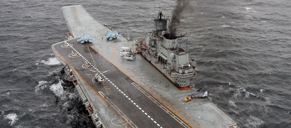 Porta-aviões Admiral Kuznetsov no Atlântico Porta-aviões Admiral Kuznetsov no Atlântico - Sputnik Brasil