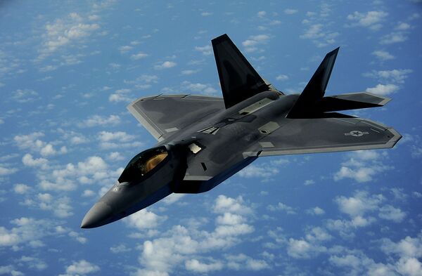 Caça norte-americano F-22 Raptor  - Sputnik Brasil