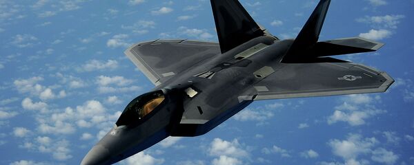 Caça norte-americano F-22 Raptor - Sputnik Brasil