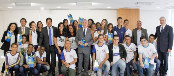 Presidente Michel Temer participa da Cerimônia de Sanção da Lei do Novo Ensino Médio - Sputnik Brasil