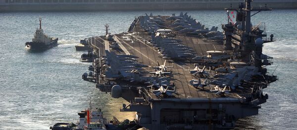 Porta-aviões USS Carl Vinson (CVN-70), de 97.000 toneladas (foto de arquivo) - Sputnik Brasil