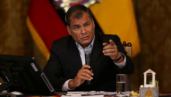 Ex-presidente do Equador, Rafael Correa - Sputnik Brasil