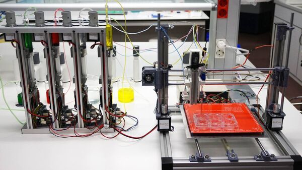 Protótipo da bioimpressora 3D capaz de gerar pele humana funcional, desenvolvido por cientistas espanhóis - Sputnik Brasil