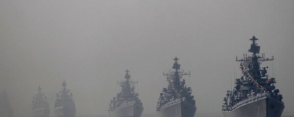 Navios da Marinha da Índia (foto de arquivo) - Sputnik Brasil