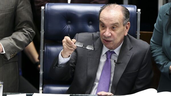 O senador Aloysio Nunes preside sessão extraordinária para votar medidas provisórias - Sputnik Brasil