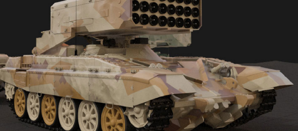 Sistema de lança-chamas russo TOS-1A - Sputnik Brasil