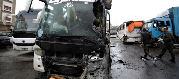 Ataque terrorista em Damasco, na Síria, em 11 de março de 2017 - Sputnik Brasil