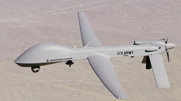 Drone MQ-1C Warrior UAV das Forças Aéreas dos EUA (imagem referencial) - Sputnik Brasil
