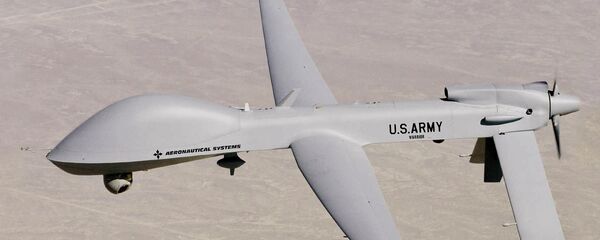 Drone MQ-1C Warrior UAV das Forças Aéreas dos EUA - Sputnik Brasil