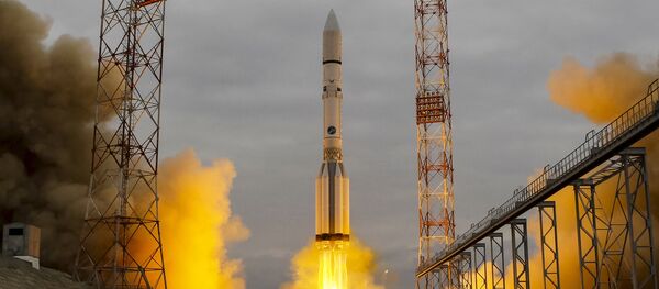 Lançamento do foguete Proton-M com satélite militar russo do cosmódromo de Baikonur, Cazaquistão (imagem ilustrativa)) (foto de arquivo) - Sputnik Brasil