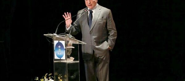 O presidente Michel Temer fala da reforma da Previdência durante o lançamento do programa Senhor Orientador, em Brasília - Sputnik Brasil