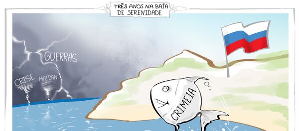 Três anos na baía da serenidade Três anos na baía da serenidade - Sputnik Brasil