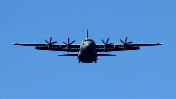 Avião militar de transporte C-130J da empresa Lockheed Martin dos EUA (foto de arquivo) - Sputnik Brasil