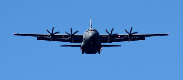 Avião militar de transporte C-130J da empresa Lockheed Martin dos EUA - Sputnik Brasil