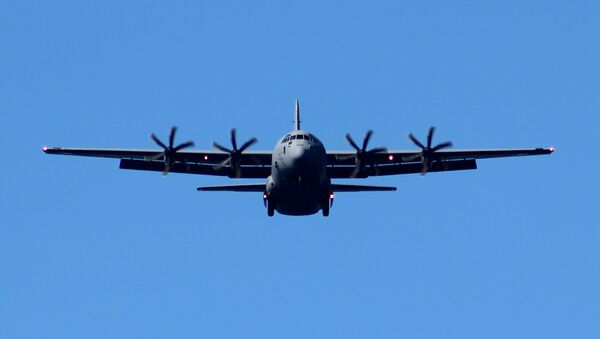 Avião militar de transporte C-130J da empresa Lockheed Martin dos EUA (foto de arquivo) - Sputnik Brasil