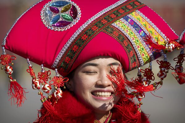 Hostess durante o Congresso da Assembleia Nacional Popular da China - Sputnik Brasil