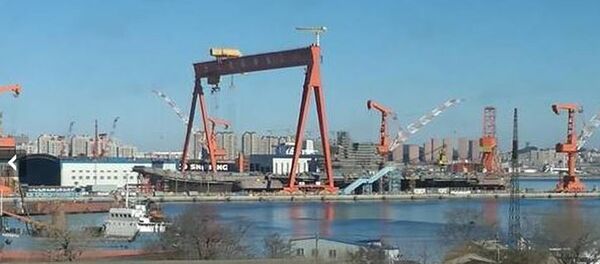 Construção do segundo porta-aviões chinês do tipo Type 001A - Sputnik Brasil