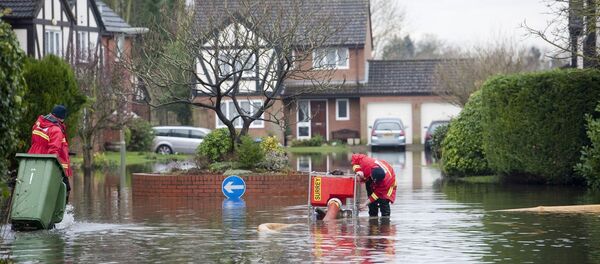 Inundação na Grã-Bretanha - Sputnik Brasil