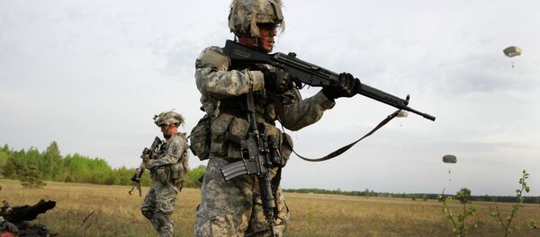 Paratroopers of the 173rd Airborne Brigade of the US Army in Europe - Sputnik Brasil