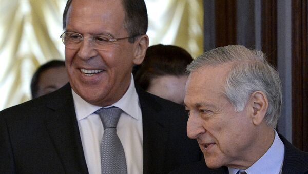 Ministro das Relações Exteriores da Rússia, Sergei Lavrov, recebe em Moscou o chanceler chileno, Heraldo Muñoz - Sputnik Brasil