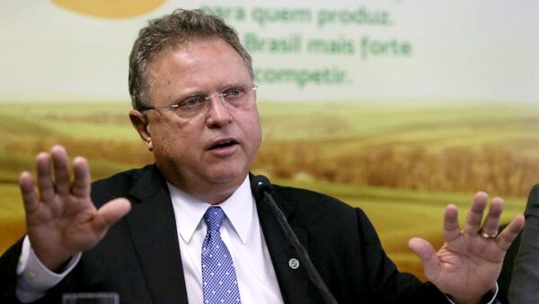 Blairo Maggi, apresenta relatório produzido pela força-tarefa do Mapa sobre a Operação Carne Fraca - Sputnik Brasil