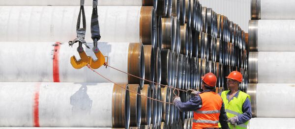 Construção do gasoduto Corrente Turca Construção do gasoduto Corrente Turca - Sputnik Brasil