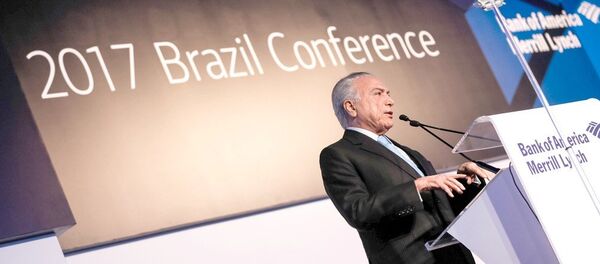 Discurso do presidente Michel Temer na abertura da 10ª Brazil Conference do Bank of America Merrill Lynch - Sputnik Brasil