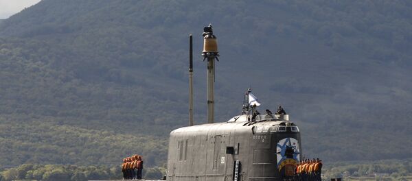 Submarino Tver do projeto 949 Antei (foto de arquivo) - Sputnik Brasil